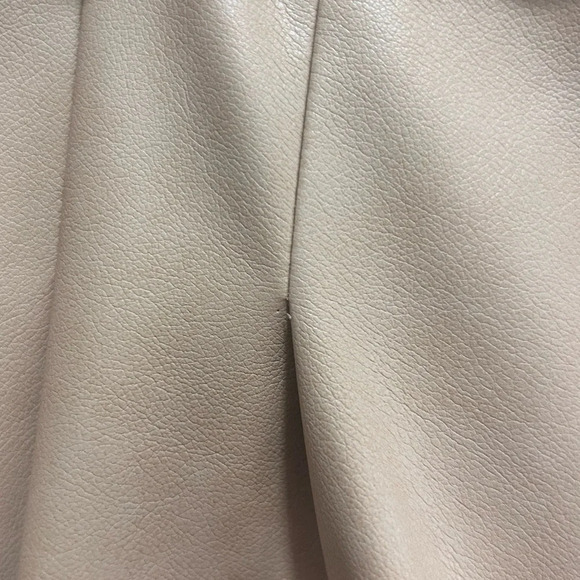 7 for all Mankind Tan Faux Leather Belted Wide Leg Pants NWT M - Picture 6 of 8